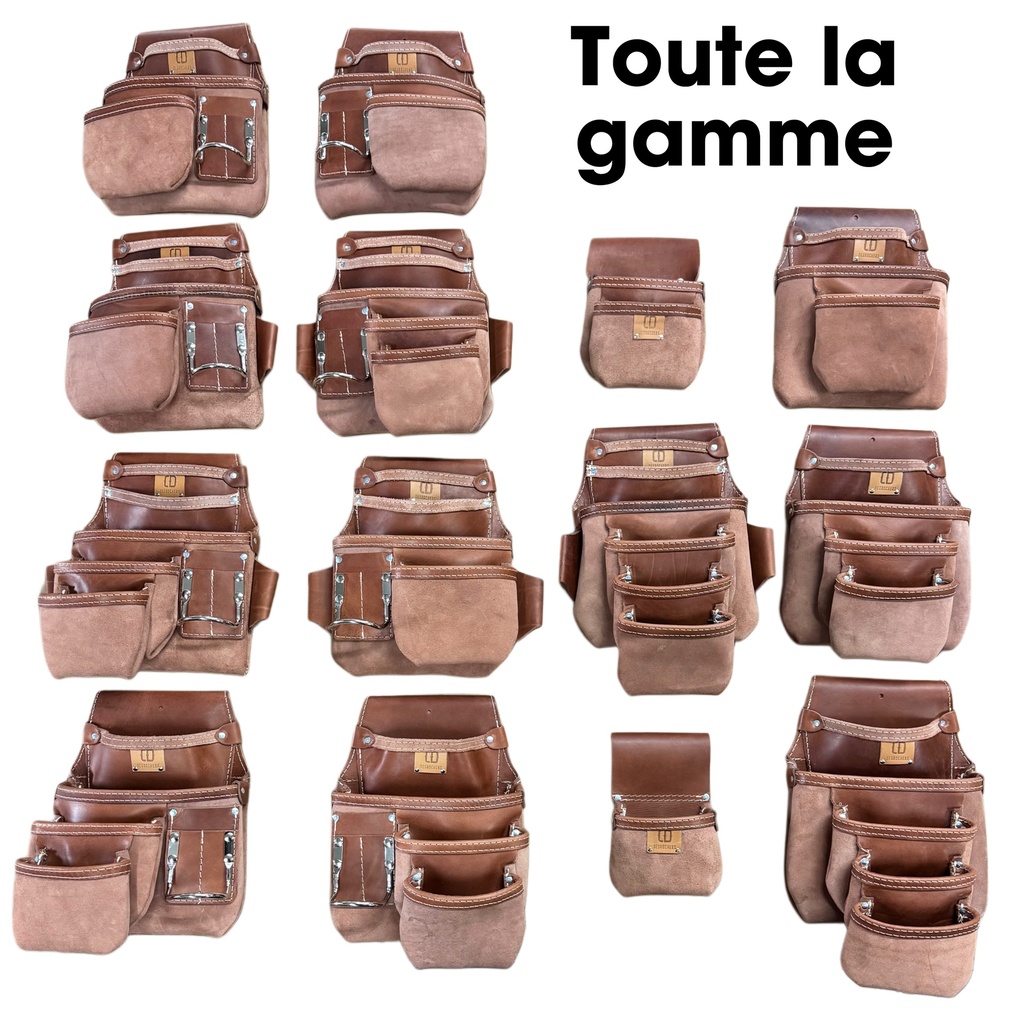 SAC 3 POCHES +INSERTION TAN DROITE   P-427-TAN-DR main image 0